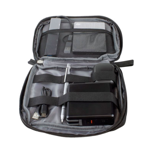 Extra Large Eco Tech Accessory Pouches Open 2